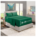 Green 4 Piece Queen Size Extra Deep Pocket Sheets Z228295