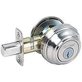 Satin Nickel Single Cylinder Deadbolt F28656