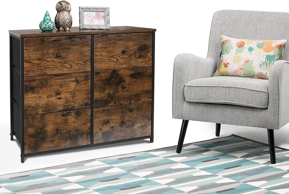 3-Tier 6 Fabric Drawer Dresser M179