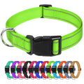 Reflective Nylon Adjustable Dog Collar with Quick Release Buckle P665