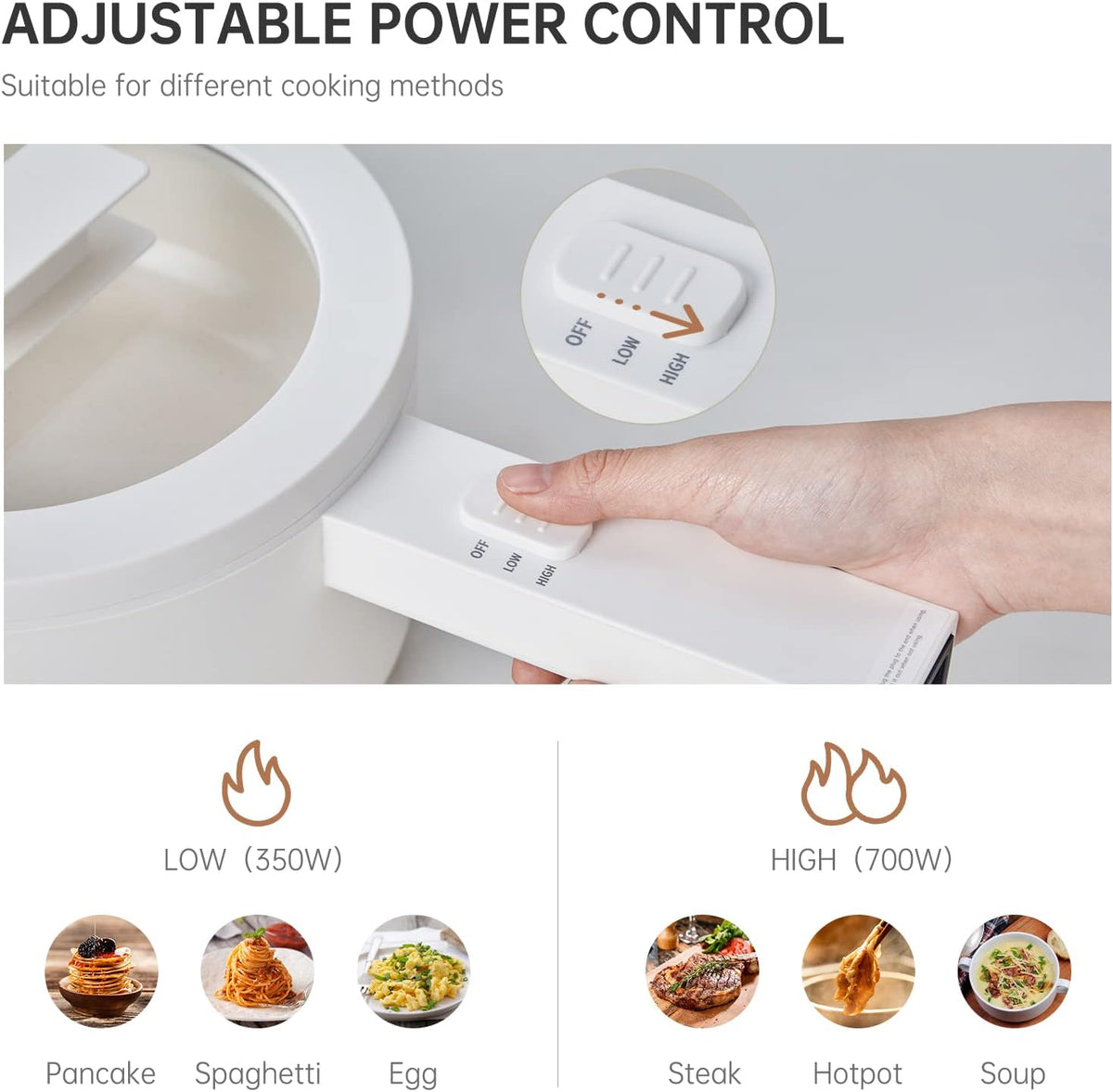 1.5L Mini Portable Non Stick Electric Hot Pot L545679