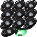 White LED Rock Lights 10PCS Waterproof C1653