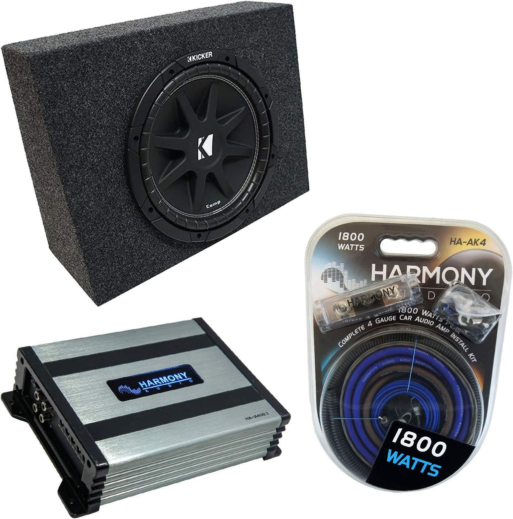 C12 Comp Single 12 Sub Box Enclosure with Amplifier X5174