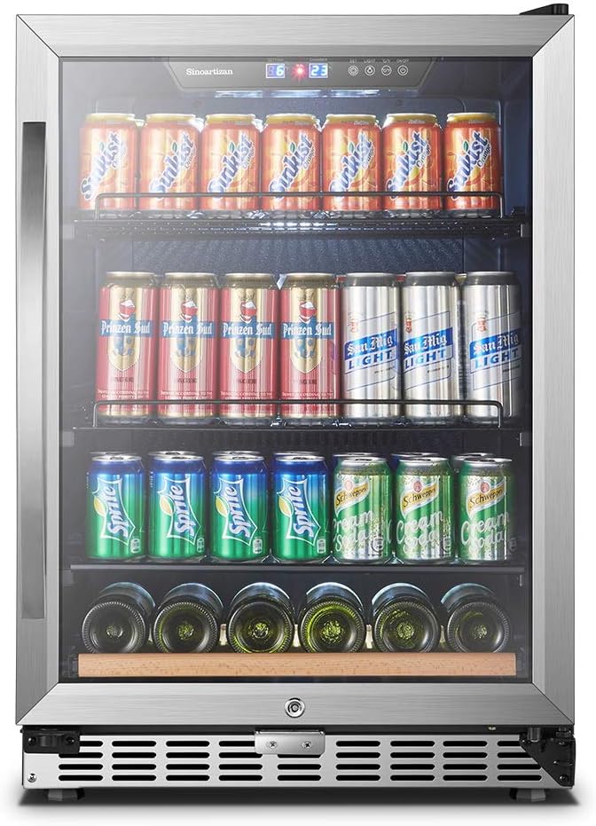 24 Inch 110 Cans Built-in Beverage Cooler Refrigerator Z966673