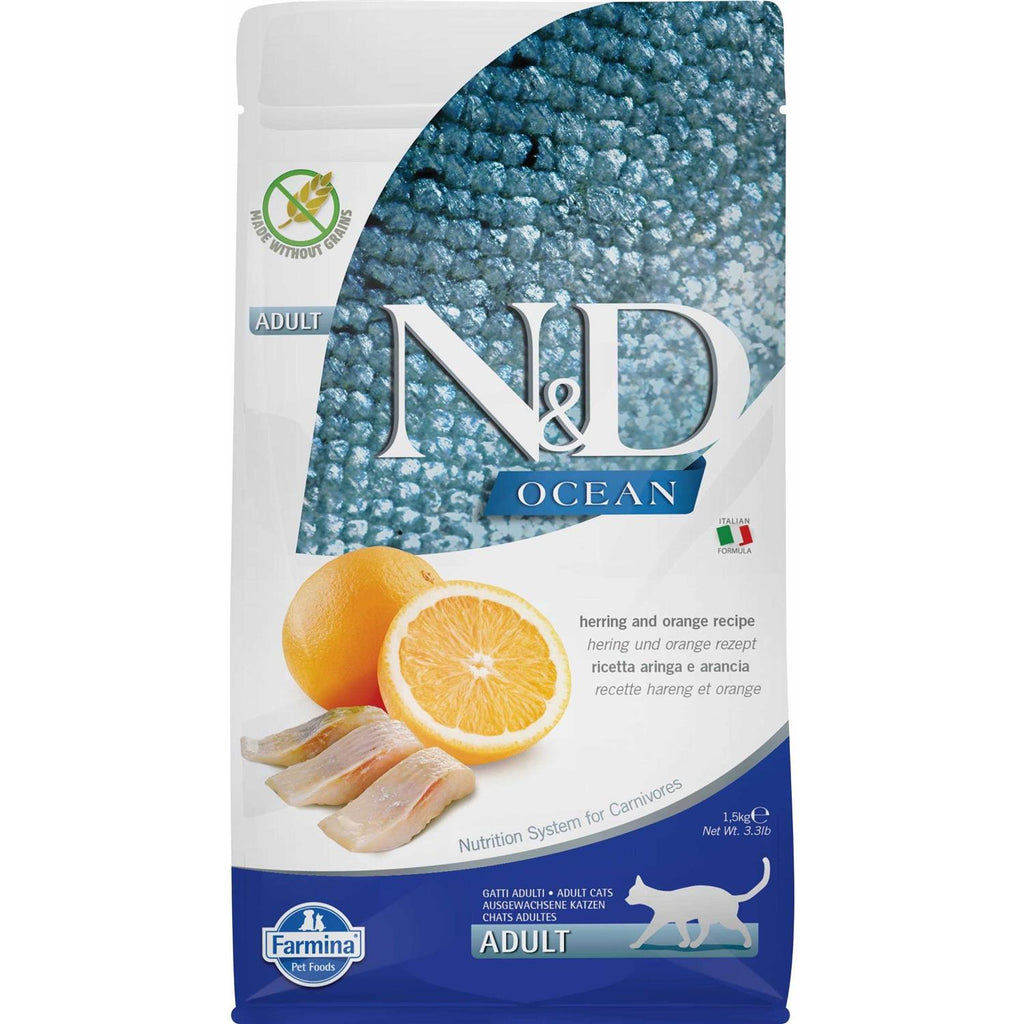 Herring & Orange Adult Dry Cat Food F5432