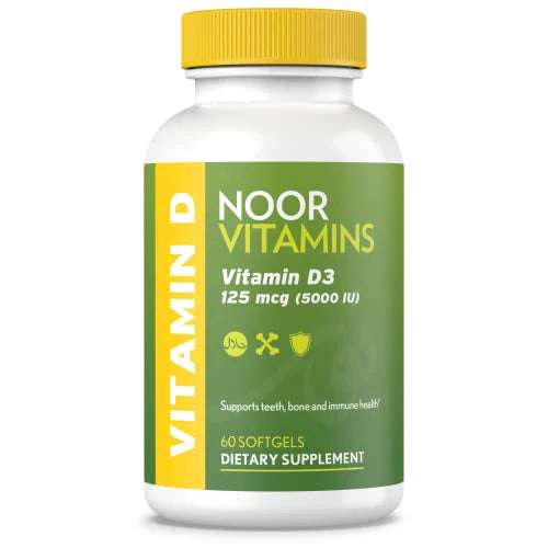 Halal Vitamin D3 Softgels 5000 IU A459