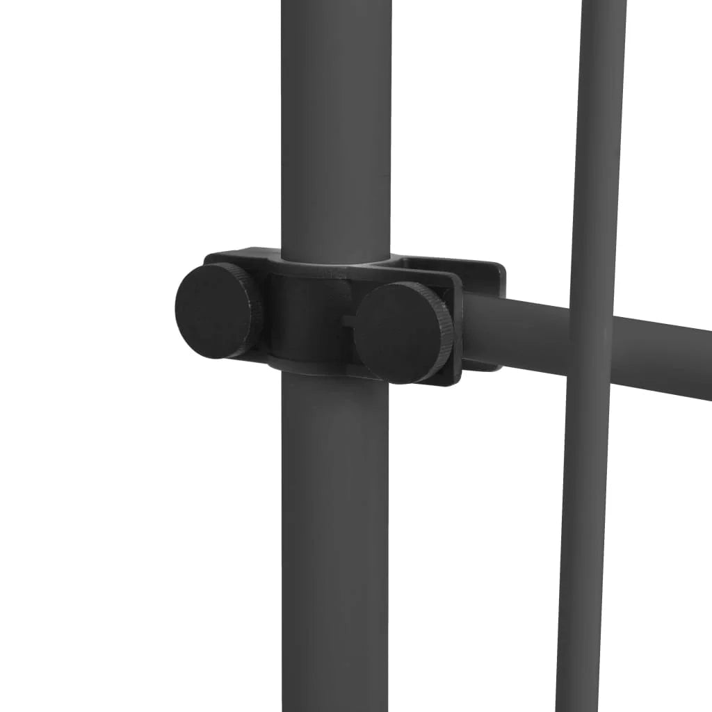 78.7" Anthracite Manual Retractable Awning with LED V4114