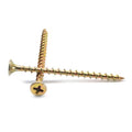 #10 x 6 inch Coarse Thread Drywall Screw Phillips Bugle Head Yellow Zinc Plated 500 Pk S5147