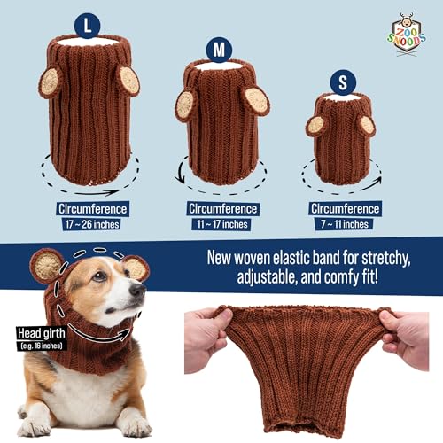 Knit Deer Antler Snood Wrap for Pets M82023