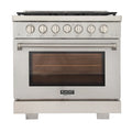 36 5.2 cu. ft. Natural Gas Range in Stainless Steel Y870