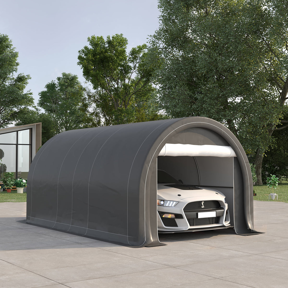 10' x 16' Anti-UV PE Carport Storage Tent C980