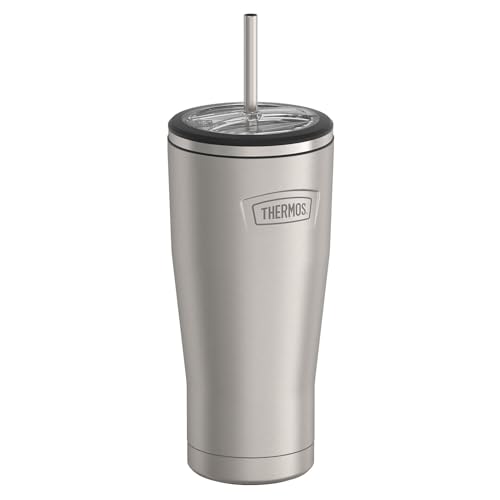 Stainless Steel Vacuum Insulated Tumbler with Lid and Straw 24 Ounce V646