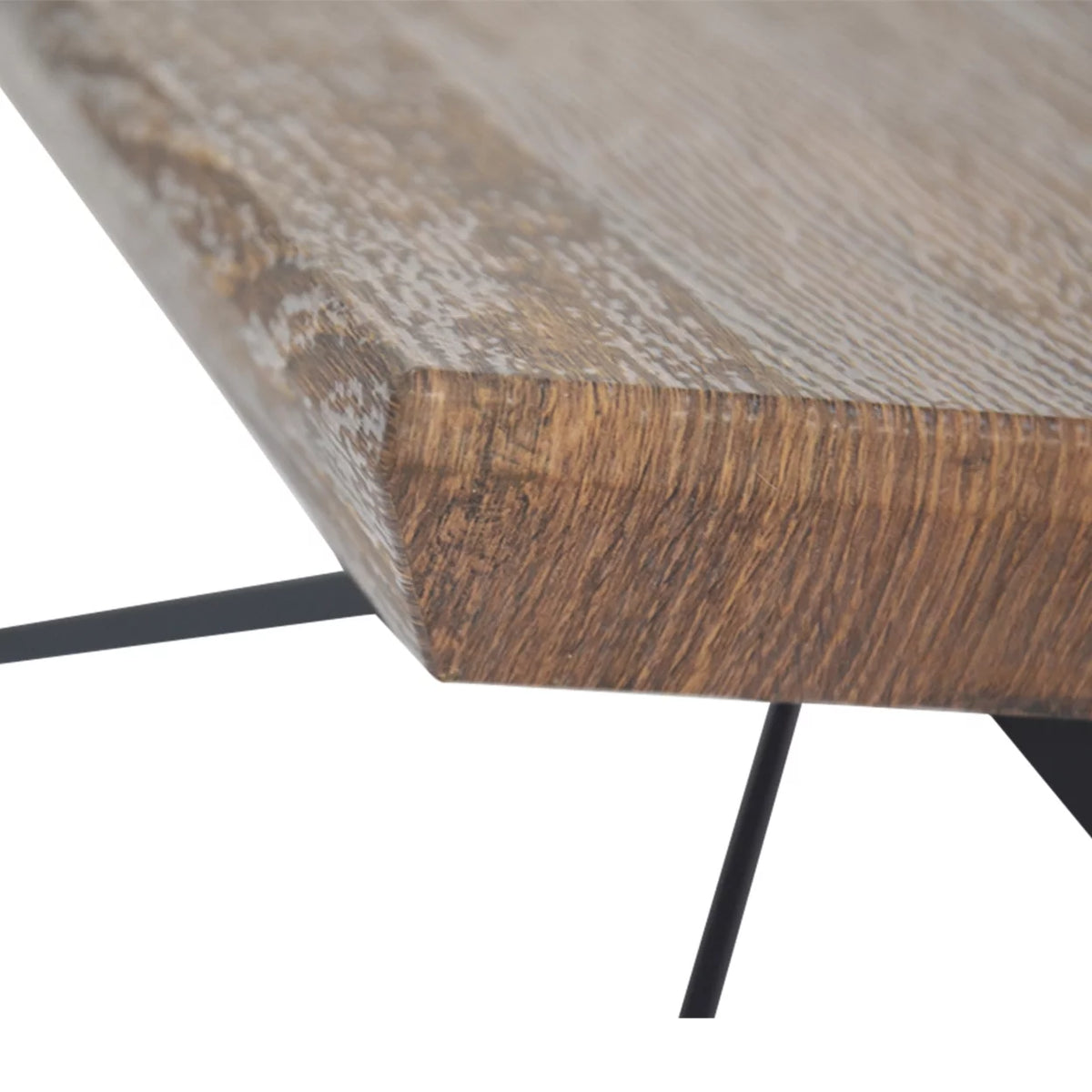 Round Mango Wood Coffee Table with Nesting Basket Frame B4548