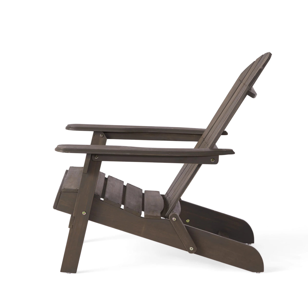 Grey Folding Wood Adirondack Chair Z317