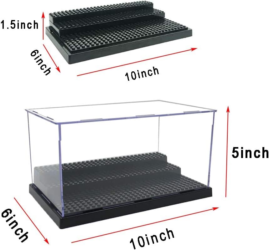 Pack of 2 Acrylic 3 Layer Display Case for Minifigure P421132