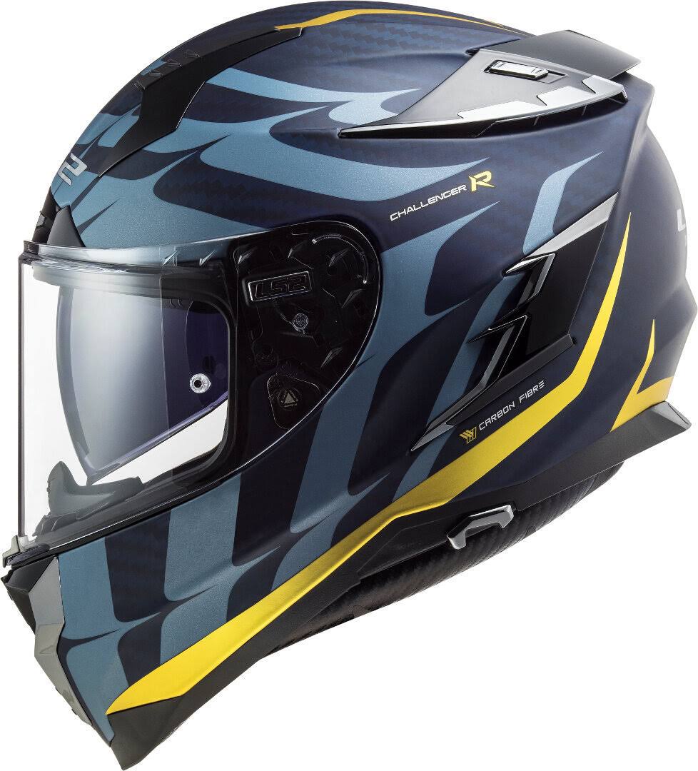 Blue-Yellow Carbon Helmet H652802