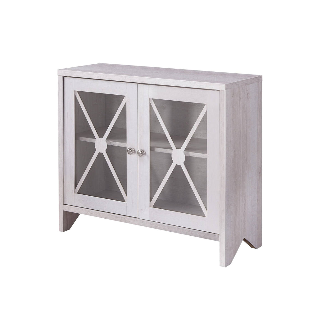 White Oak Accent Cabinet with 1-Shelf N477