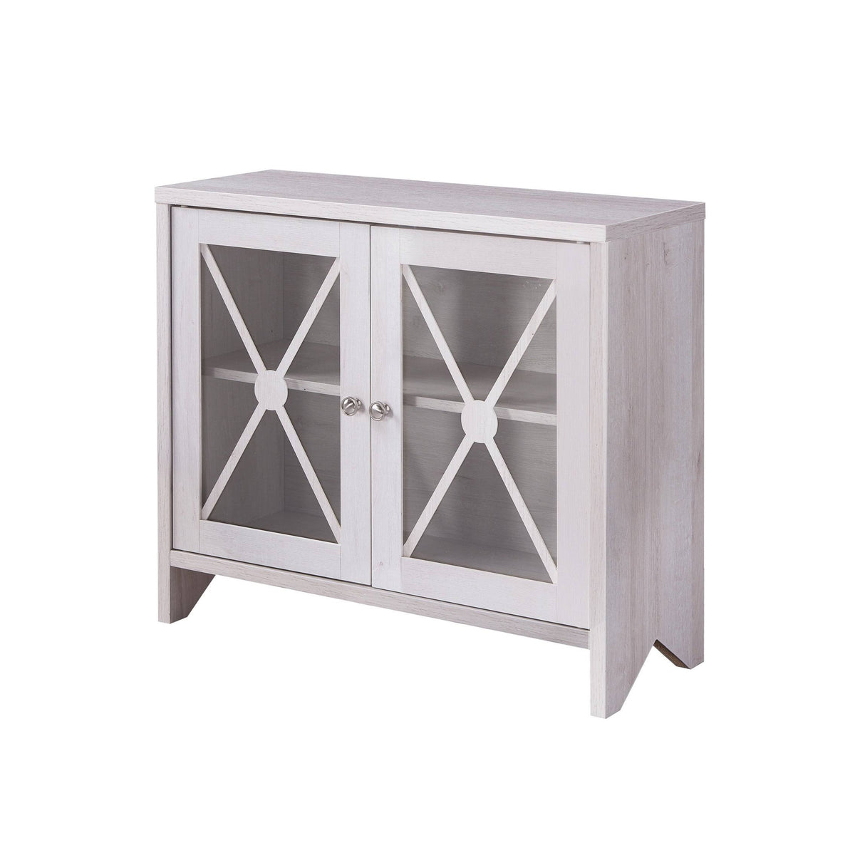 White Oak Accent Cabinet with 1-Shelf N477