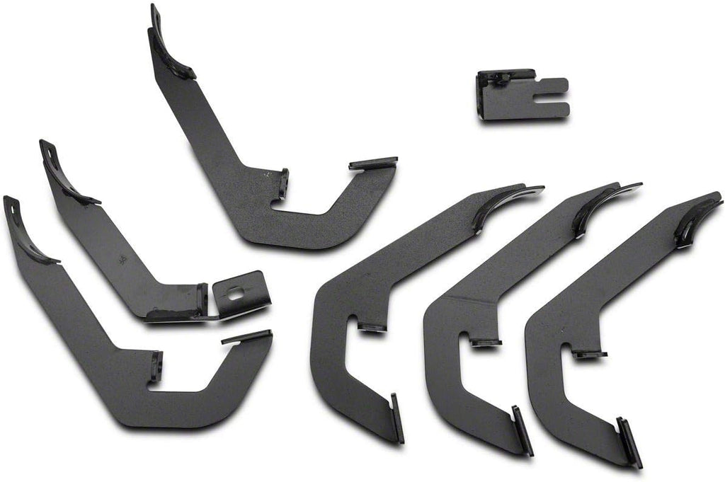 4-Inch Oval Bent End Side Step Bars; Rocker Mount; Stainless Steel O51156