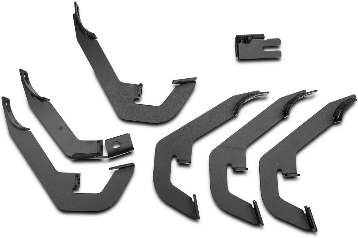 4-Inch Oval Bent End Side Step Bars; Rocker Mount; Stainless Steel O51156