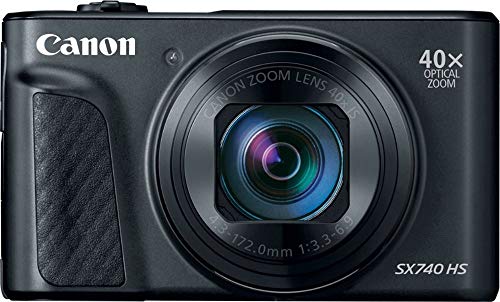 Black PowerShot SX740 Camera with 40x Optical Zoom and 20.3 Megapixel CMOS Sensor A908653