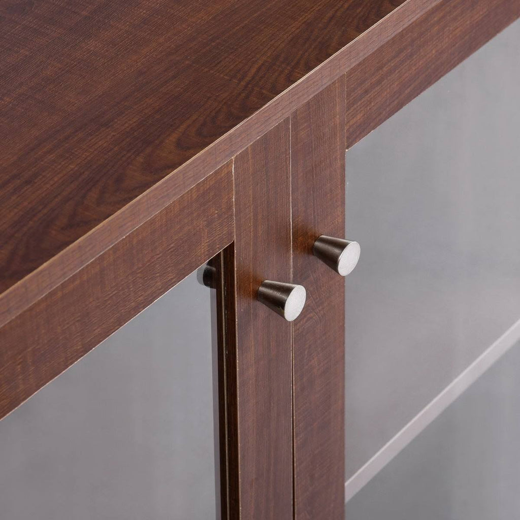 Brown Solid Accent Cabinet with Storage Q75172