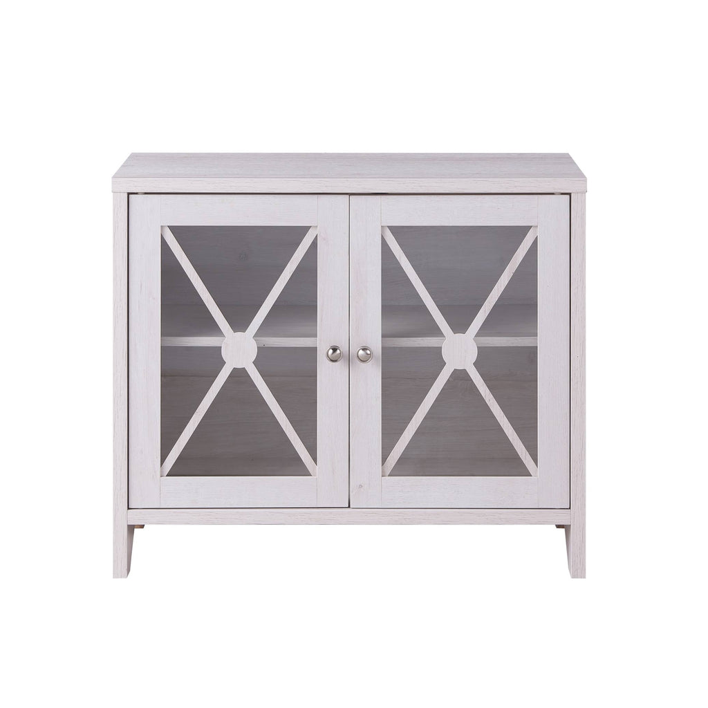 White Oak Accent Cabinet with 1-Shelf N477