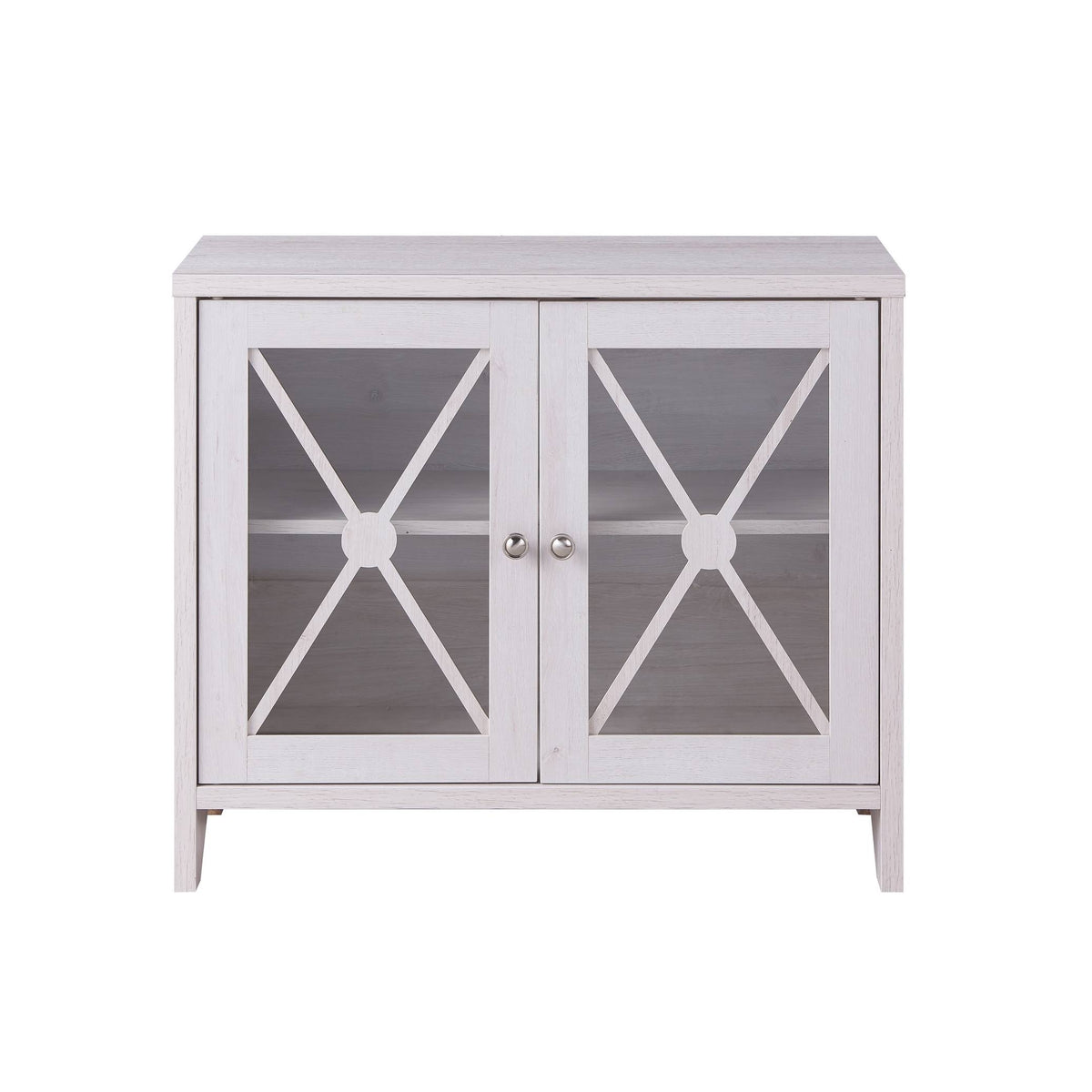 White Oak Accent Cabinet with 1-Shelf N477