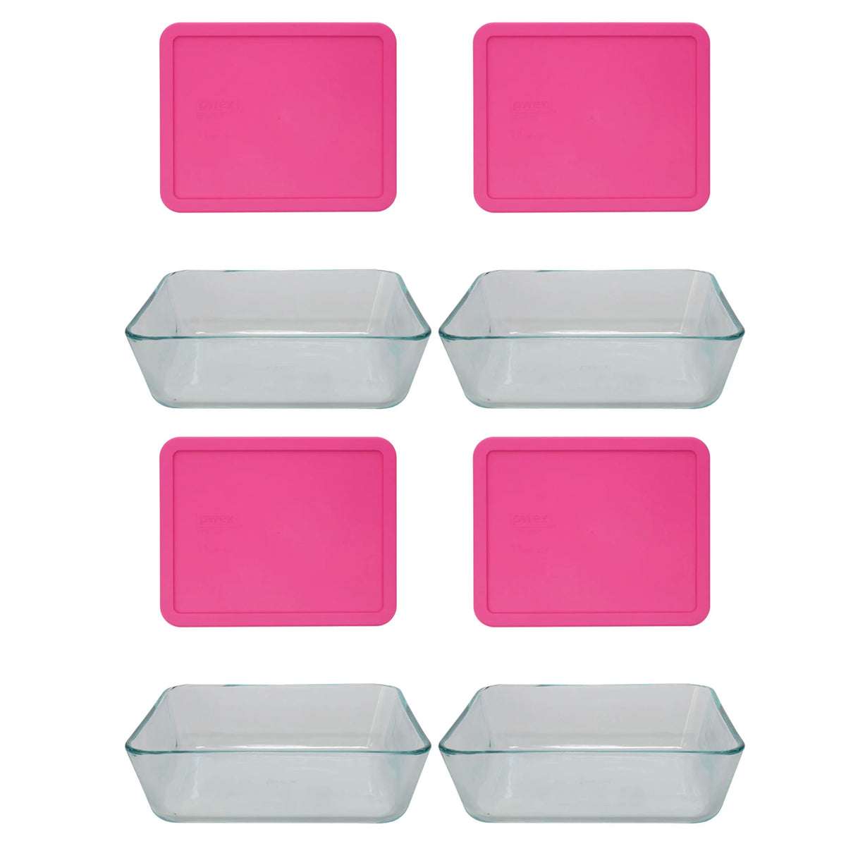 Glass Food Storage Dish with Lid 4-Pack Y63420
