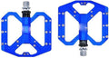 Blue Alloy Bike Pedals 9/16" 3 Bearings R80843