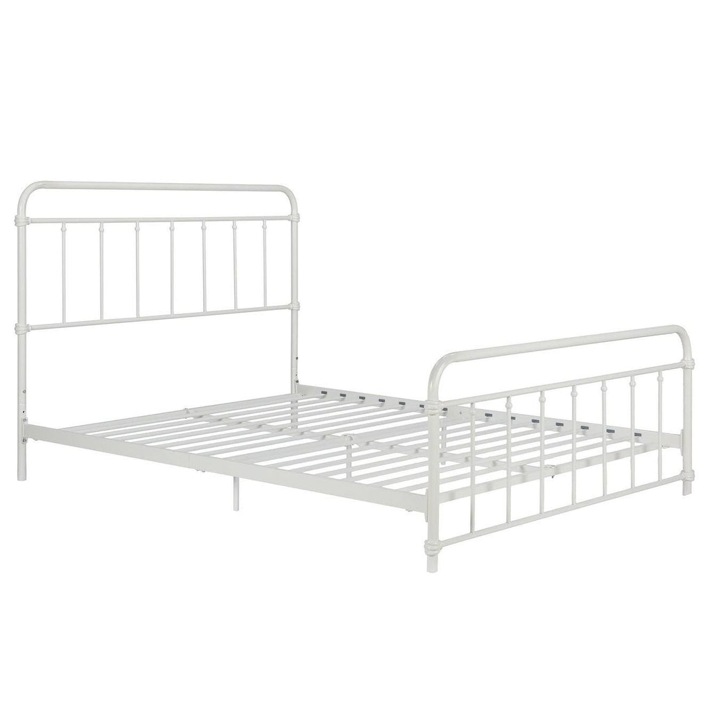 White Queen Metal Bed K6648
