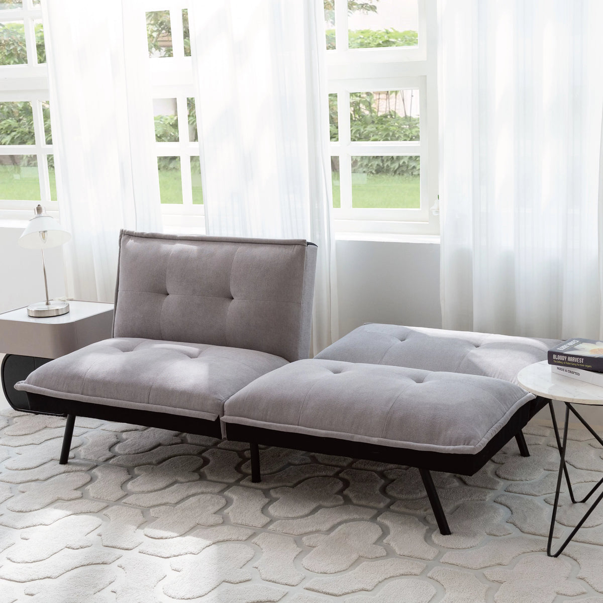 Memory Foam Convertible Futon Sofa Bed B53818
