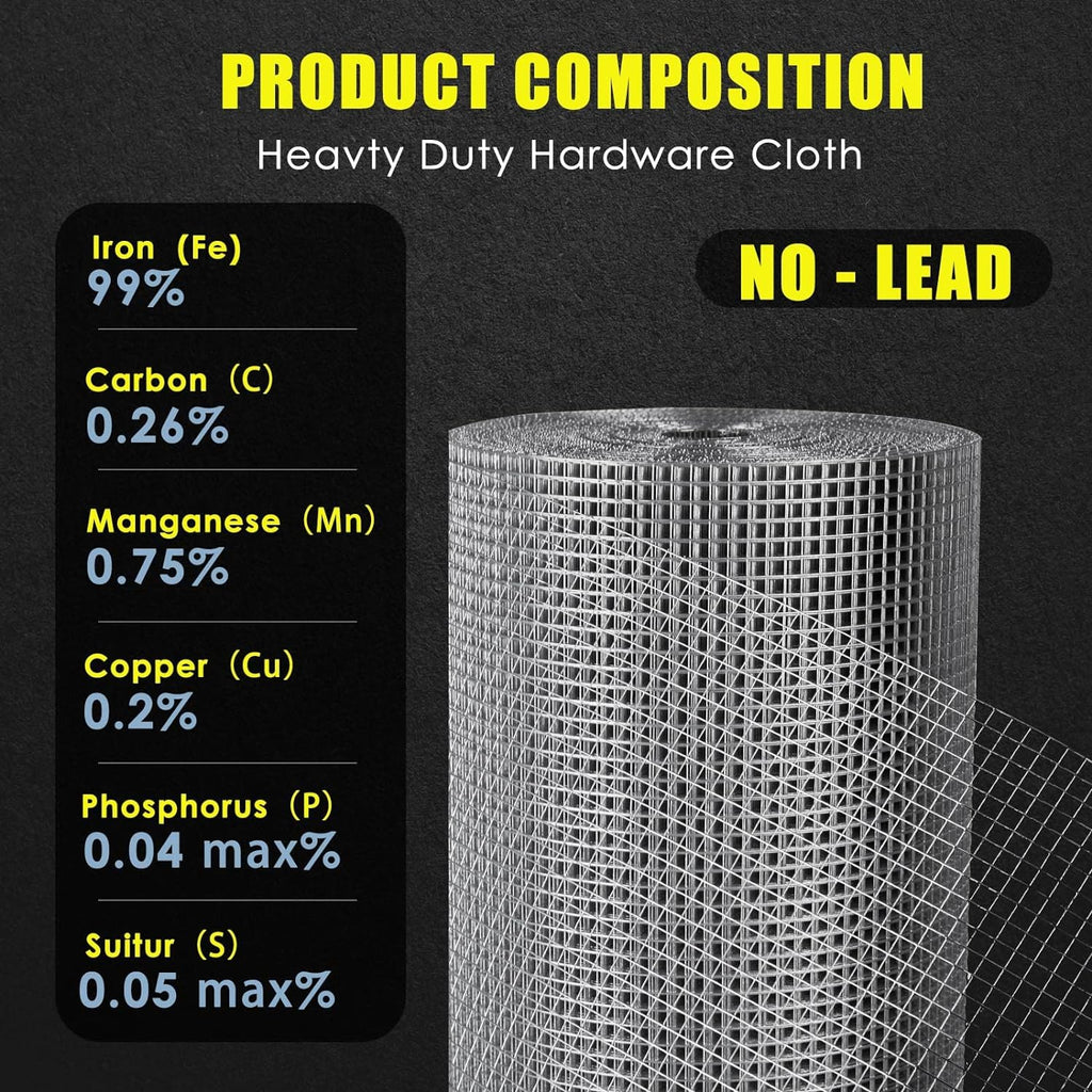 1/2 inch 19 Gauge Welded Wire Mesh Roll G664844