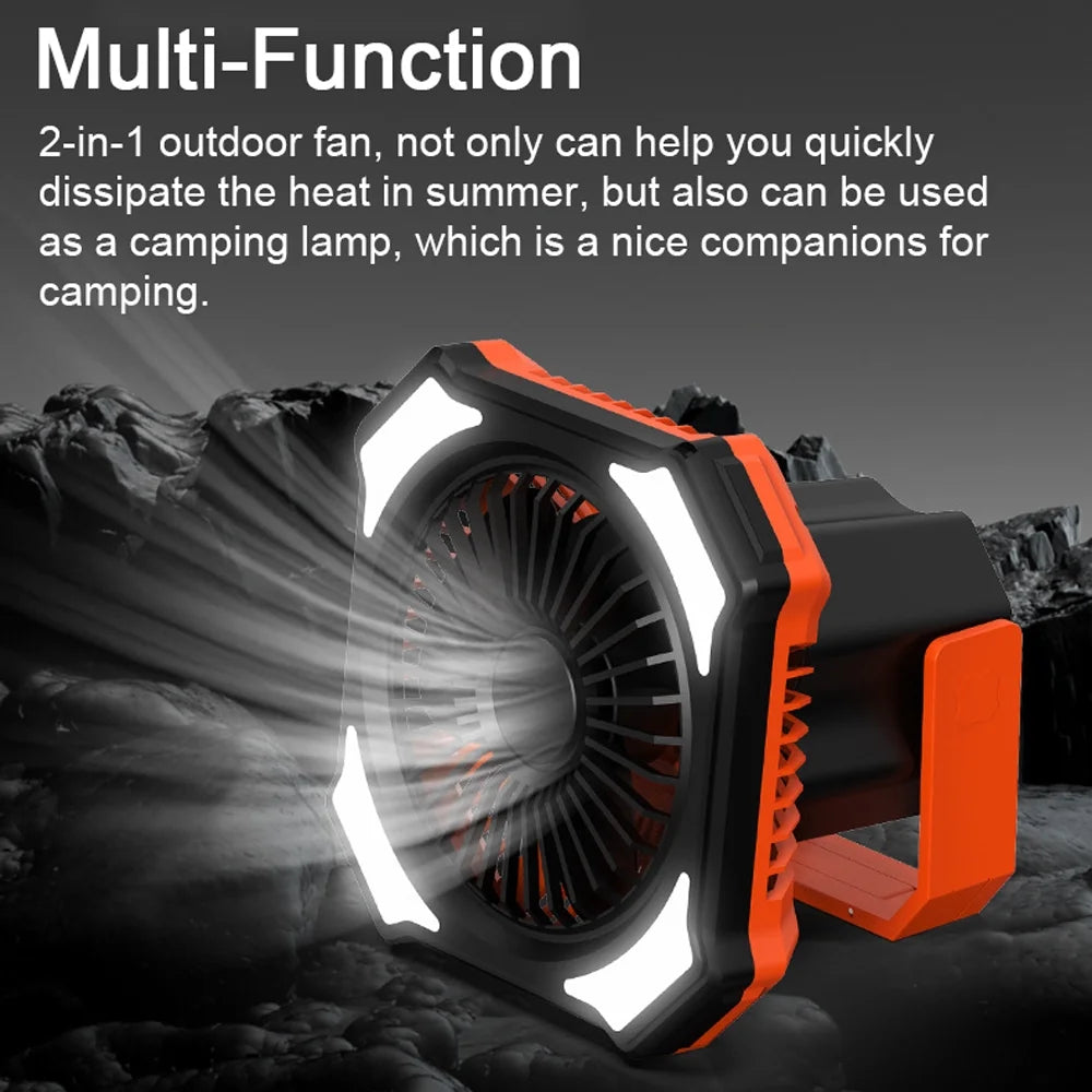 Portable Power Bank Camping Fan with Remote Controller C66435