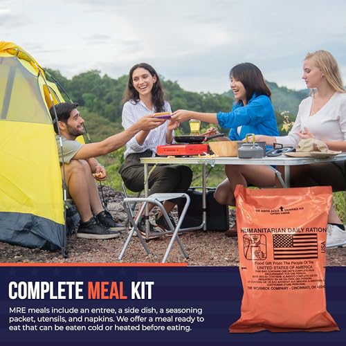 MRE 1 case of 10 pack/ 20 Humanitarian Meals Ready to Eat C439724