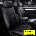 Faux Leather Car Seat Covers Full Set Black U891