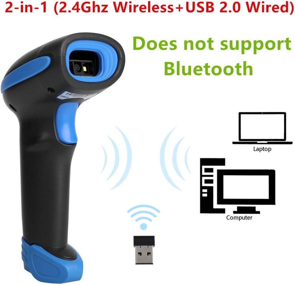 2D Wireless Barcode Scanner with USB I112