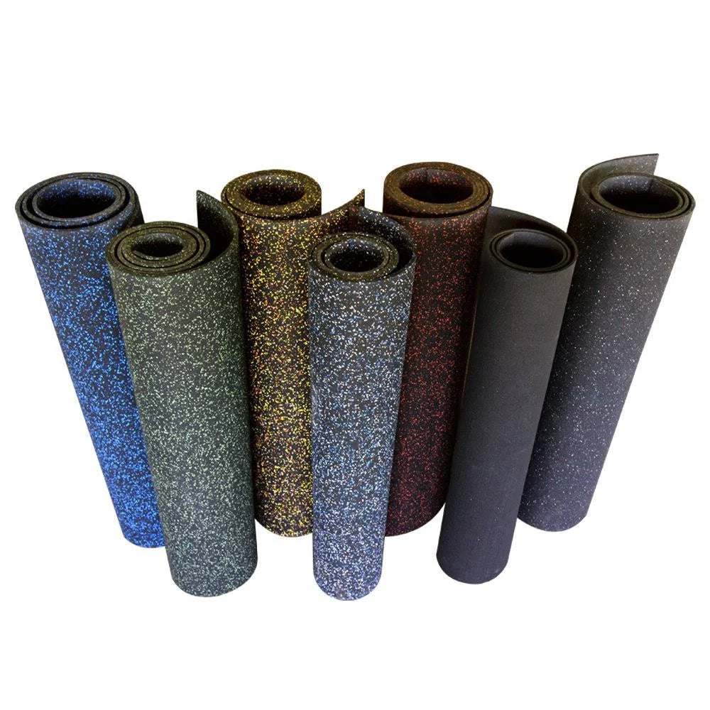 Recycled Rubber Flooring Rolls - Green Dot Y790358