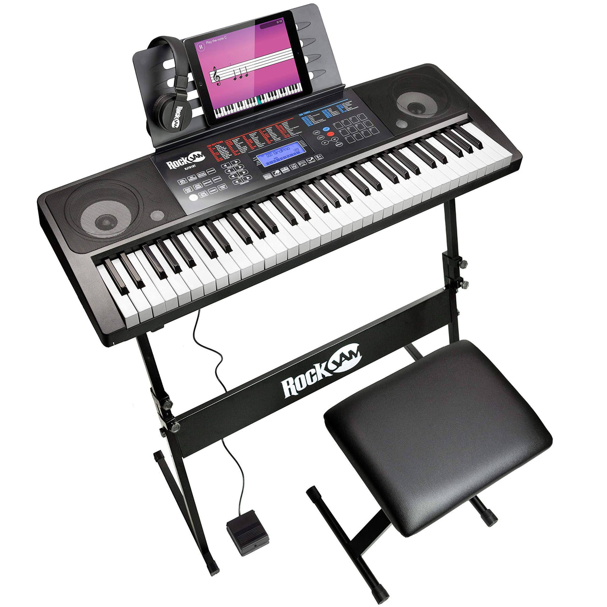 Electronic Teaching Piano Keyboard with Stand D551