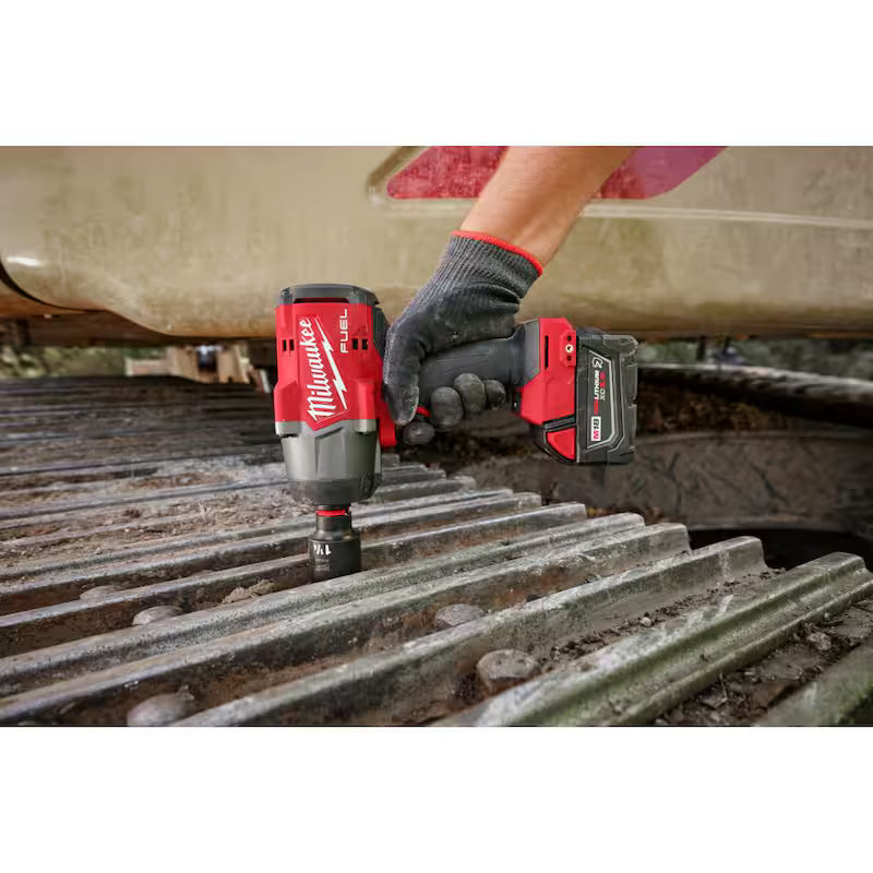 18V Lithium-Ion Brushless Cordless 1/2 in. Impact Wrench Kit with 5.0 Ah Battery and Bag W163842