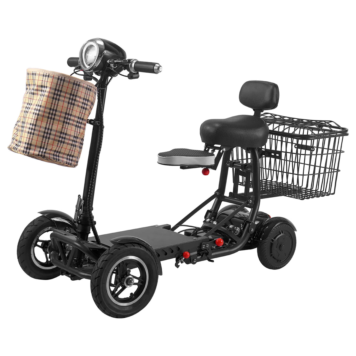 Blue 4 Wheel Foldable Electric Mobility Scooter Y849038