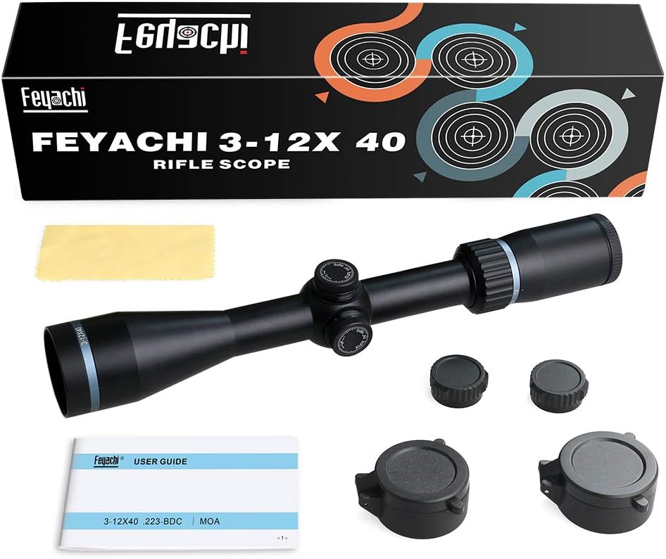 3-12x40mm Rifle Scope Black Matte X874