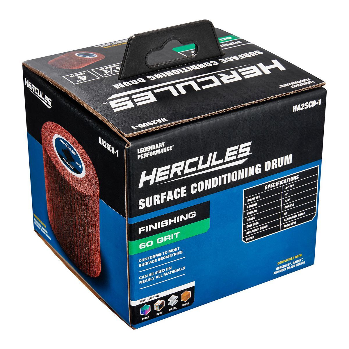 4-1/2 in. x 4 in. x 3/4 in. 60-Grit Finishing Drum C400