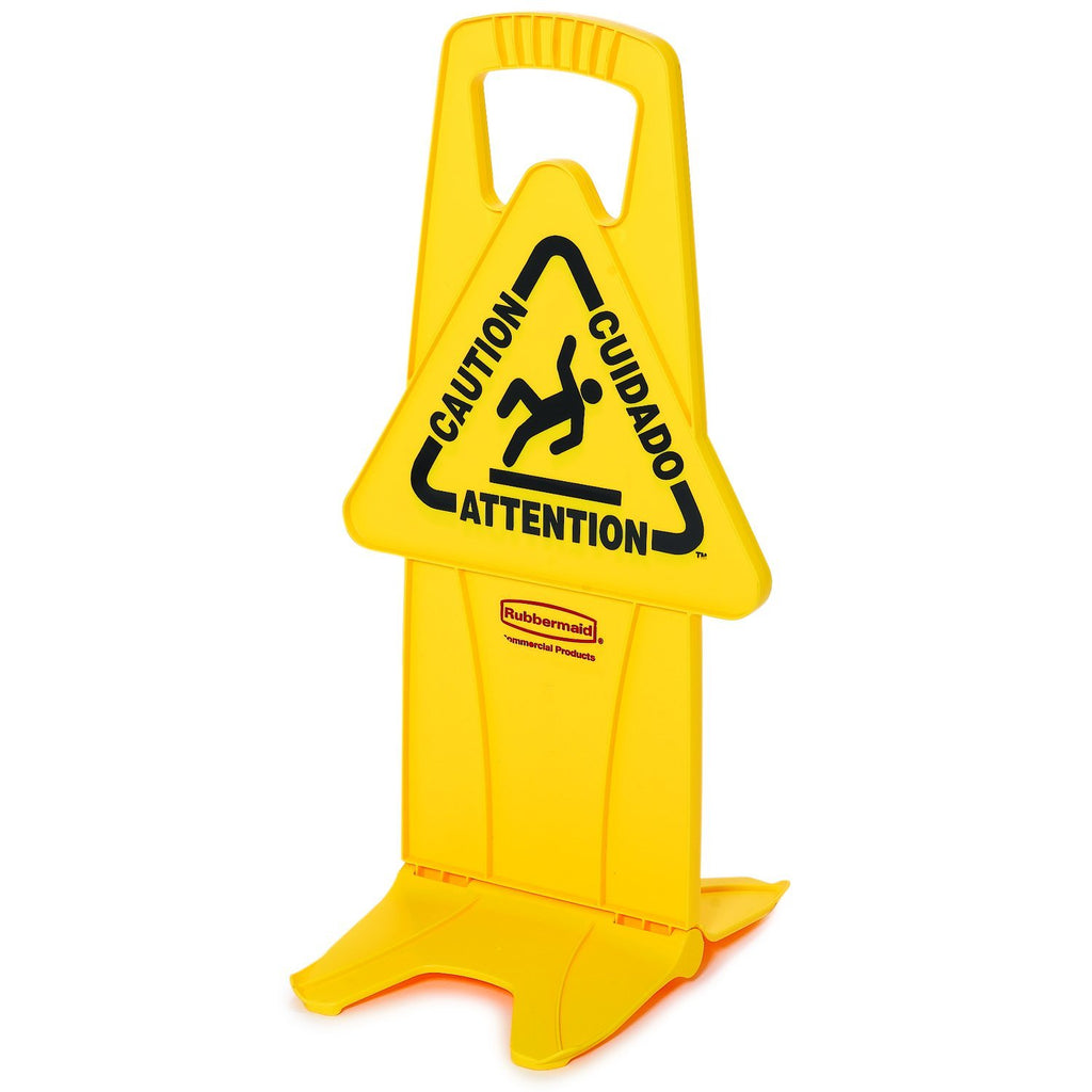 26 Inch 4-Sided Multilingual Caution Sign O5874
