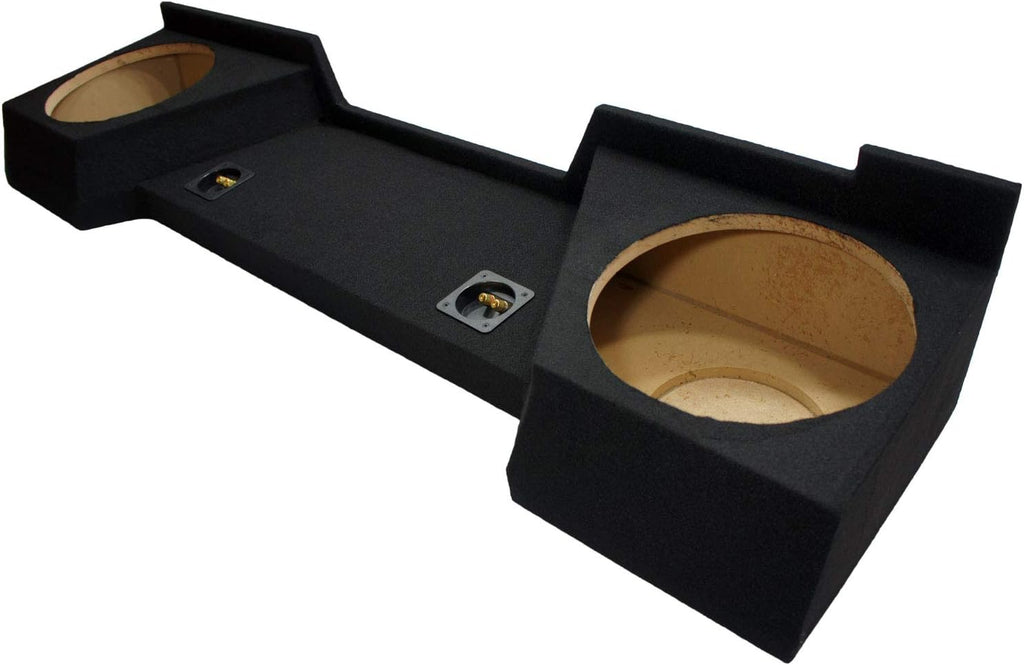 Dual 12 Subwoofer Sub Box Speaker Enclosure for Full Size Extended Cab Truck E42477