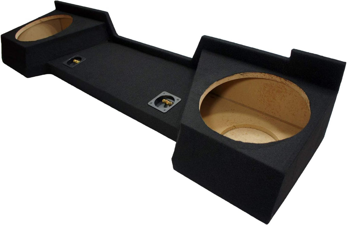 Dual 12 Subwoofer Sub Box Speaker Enclosure for Full Size Extended Cab Truck E42477