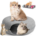 Cat Tunnel Bed with Pet Blanket D41752