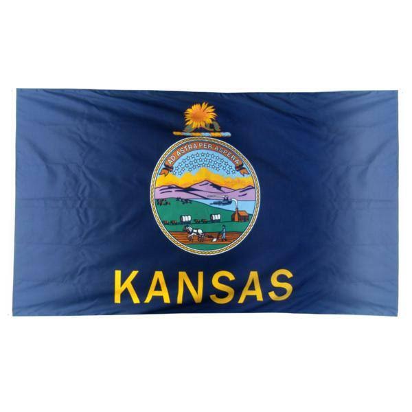 Kansas Flag 5ft. x 8ft. Spun Polyester X40304