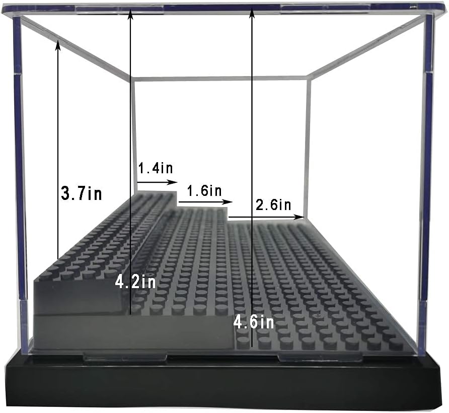 Pack of 2 Acrylic 3 Layer Display Case for Minifigure P421132