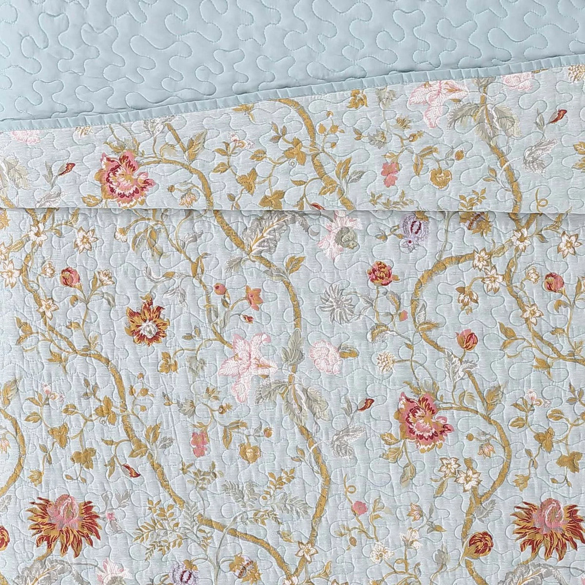 Bedford Blue Full / Queen Quilt Set N917427